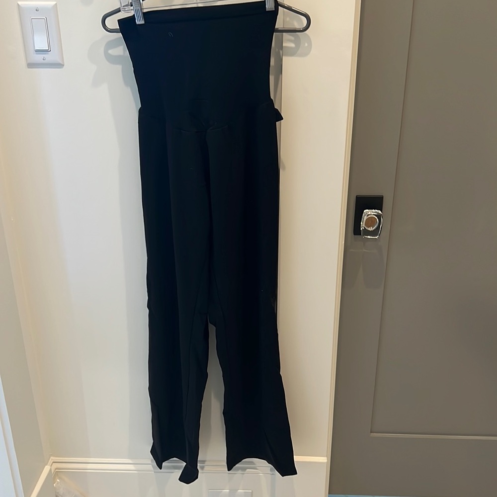Motherhood maternity simply straight full panel suit pants
